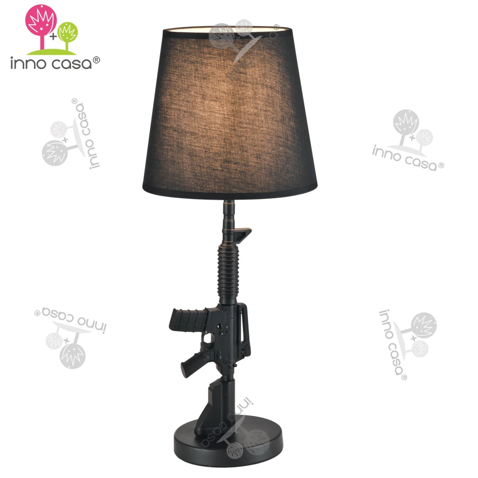 Custom Made Decorative Electric Resin Base Mp16 Rifle Table Light