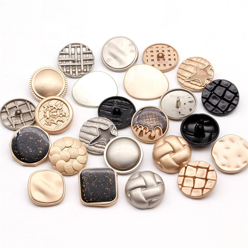 Alloy Sew Shank Button Garment Accessory Metal Sewing button For Coats