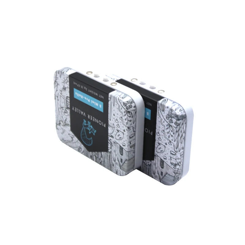Child Resistant Herb Tobacco Pre-Roll Tinplate Packaging Cigarette Child Proof CR Tin Box With Hinge Lid for Pill Candy Gummies