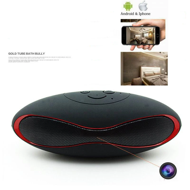 Hidden Spy WiFi IP Camera Full HD1080P in Bluetooth Speaker Wireless Secret Security spy Cameras