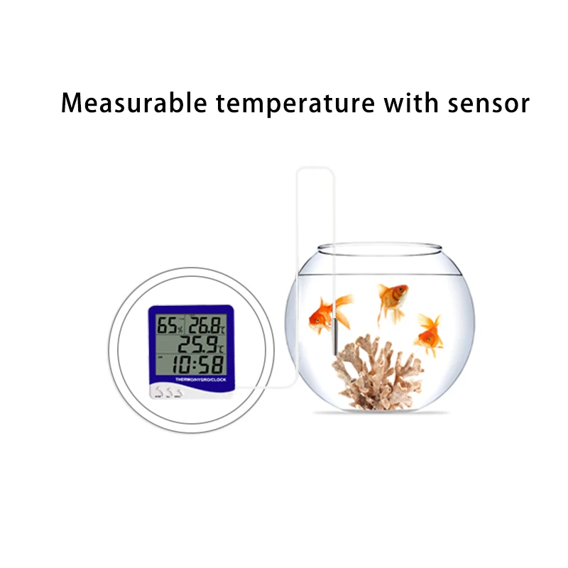 S-WS06A Outdoor Temperature Humidity Weather Household Wall Clock With Thermometer Room Temperature Humidity Wall Sensor