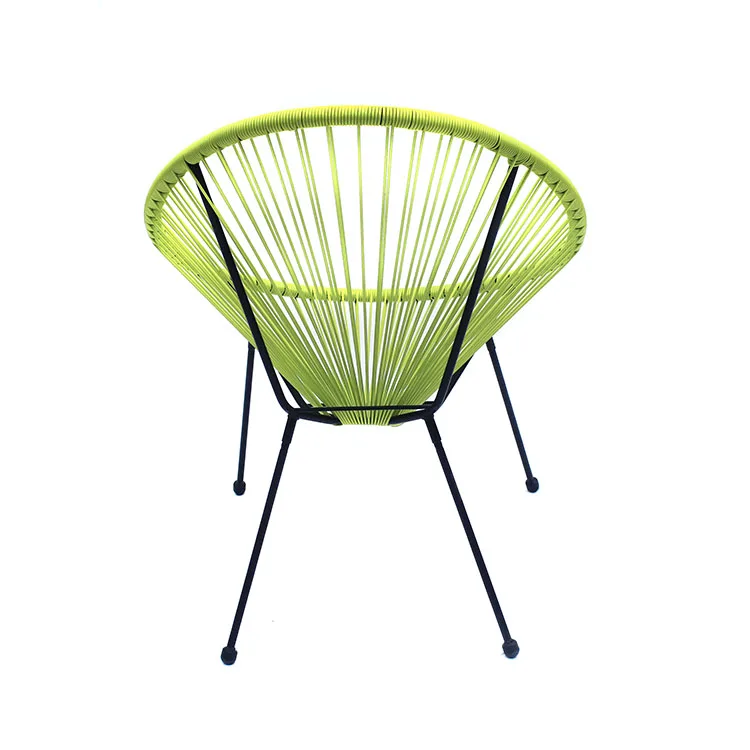 Outdoor Plastic String Chair Rattan Furniture Garden Egg Sunchair Patio furniture Acapulco Chair Contemporary Bistro Chair