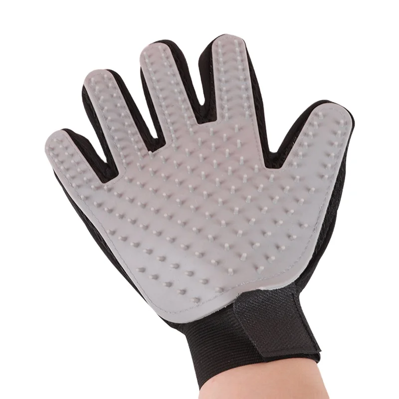 delomo pet grooming gloves Cat Gloves Pet Dog Brush Pet Double Sided Gloves Comb Cleaning Grooming Cat
