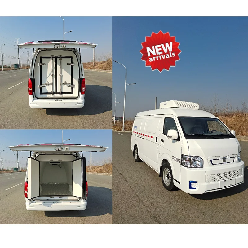 New Arrival Customized 2ton Refrigerated Cold Room Van ev van car electric cargo van truck cheap used cars
