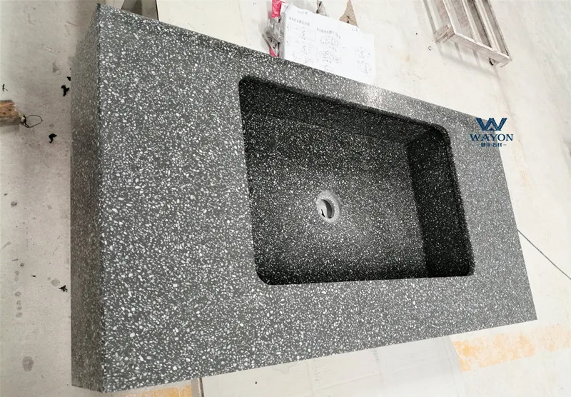 Wayon  Unique Design High Performance Inorganic Terrazzo  Wash Basins Sinks  Experienced in processing  Various shapes