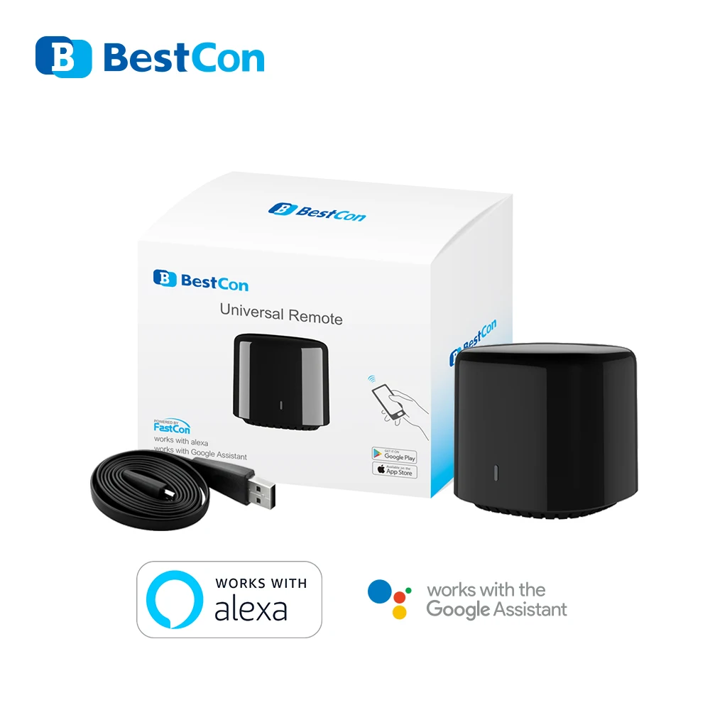 
2020 Original Bestcon Rm4c mini Universal IR remote Control Wireless wifi Controller From Broadlink Compatible Siri Alexa Echo 