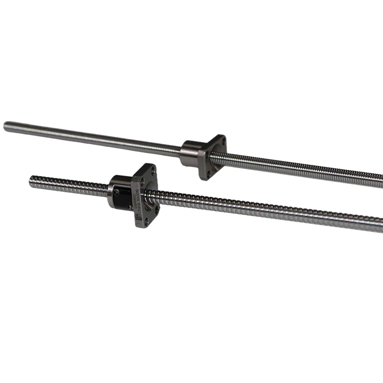 China wholesale 300-1500mm linear bearing manufacturing miniature 0802 c3 TBI long ballscrew nut rod lead cnc ball screw