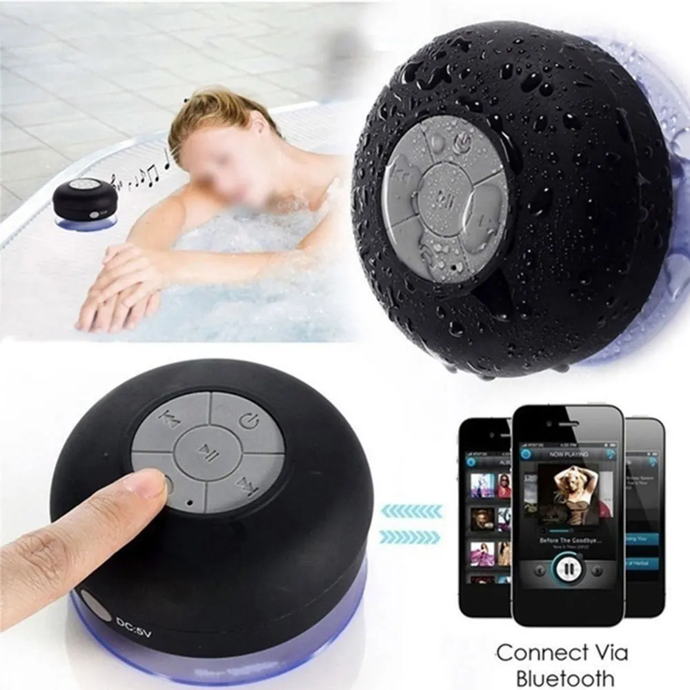 Mini Portable Waterproof Shower X1 Speaker Support TF Card FM Radio Round Outdoor Floating USB Smart blue tooth speaker