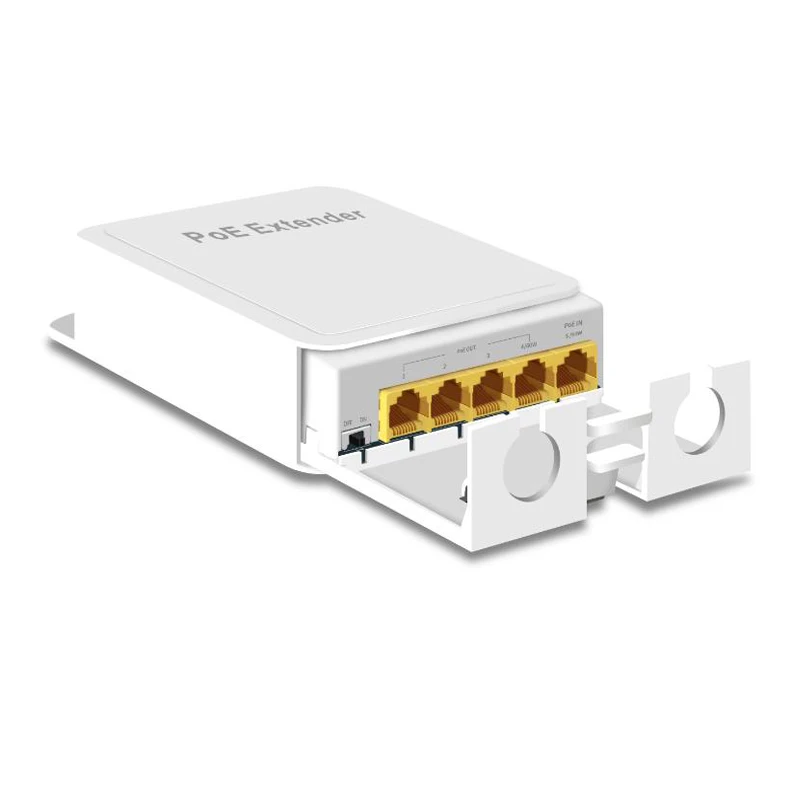 Sunsoont Waterproof IP55 10/100/1000Mbps 1 to 3 PoE Extender with IEEE802.3af/at/bt 48V Outdoor for POE Switch Camera