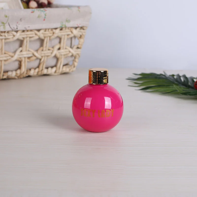 High quality 250ml PET  Transparent Plastic Bottle Ball Shape  Plastic Juice Bottles