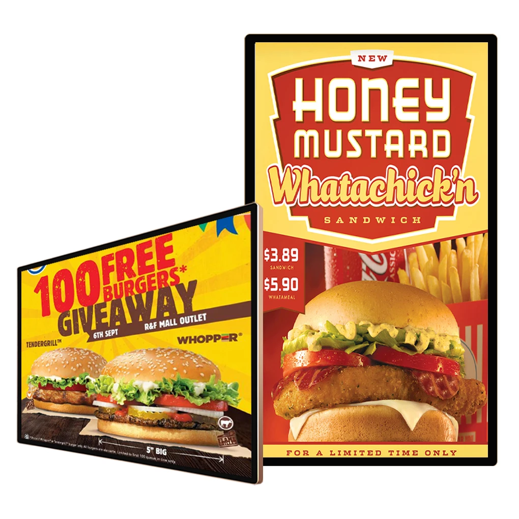 46 Inches Wall-mount Advertising Boards Supermarket Splicing Ads Display Digital Signage