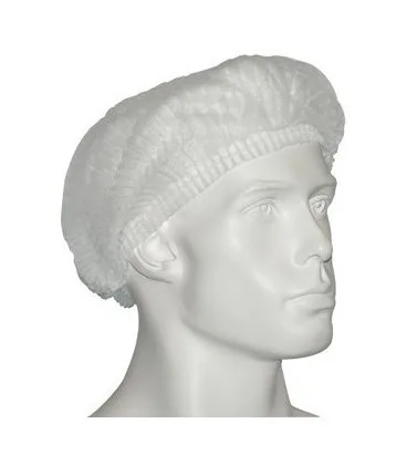 Disposable Bouffant Caps 100 Pcs Hair Net Elastic Dust Cap for Food Service Head Cover
