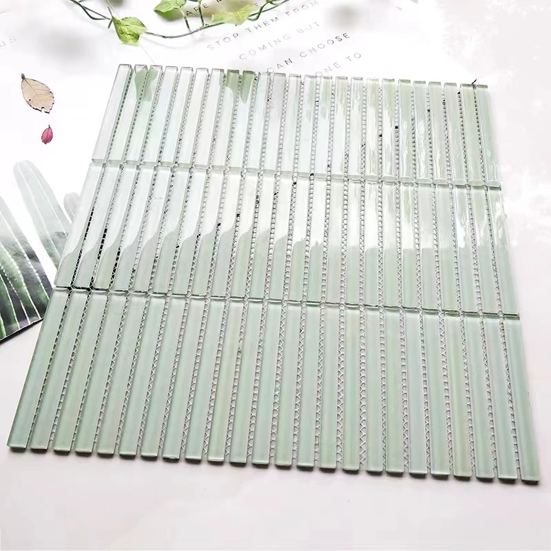 Long colour glass Wall mosaic