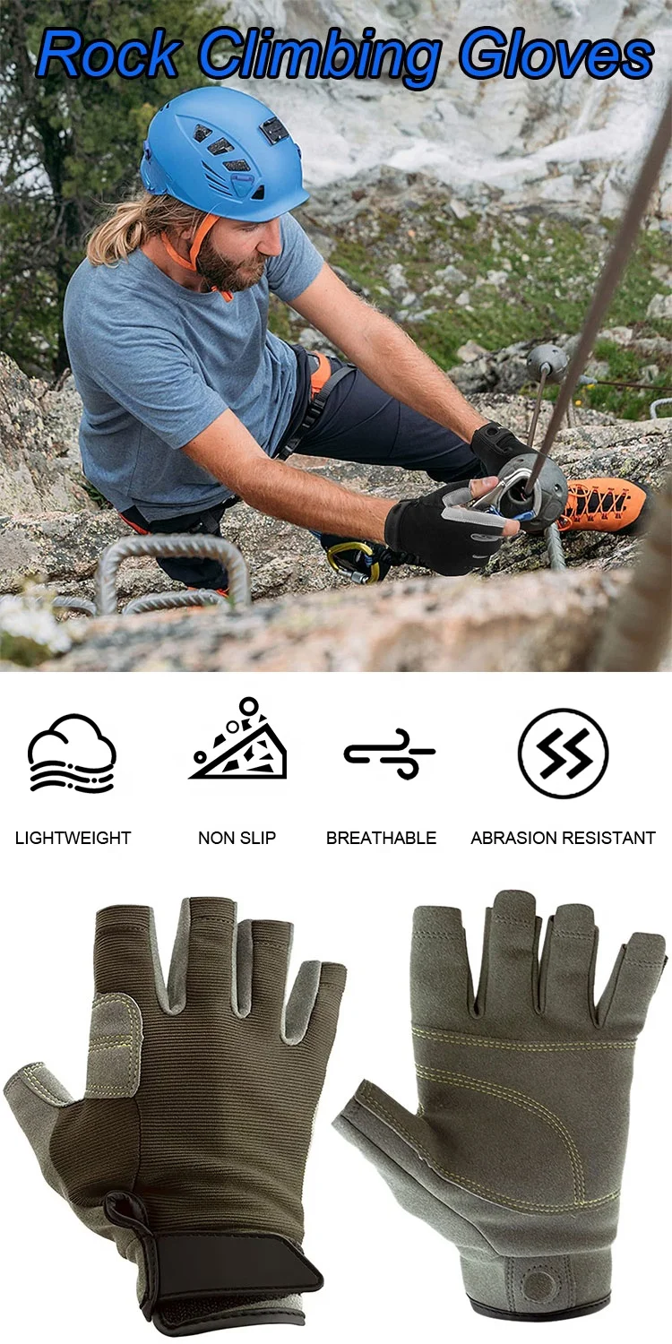 Available High Tactical AD Climbing Rope Gloves Adjustable Gloves Outdoor Cycling Protection High Quality