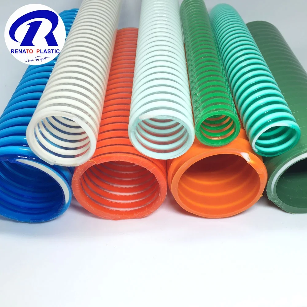 4 Inch Suction Hose Pipe PVC Reinforced Flexible Helix Suction Hose