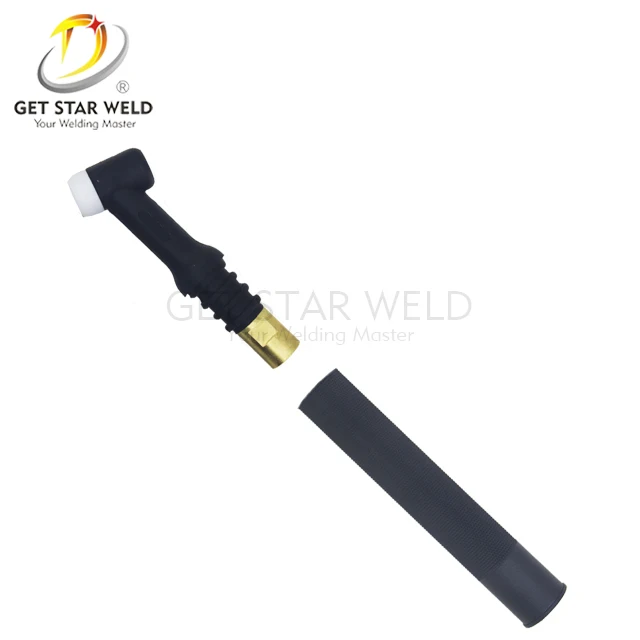 Get Star Weld 200 amp watercooling gas valve flexible tig welding torch body head handle