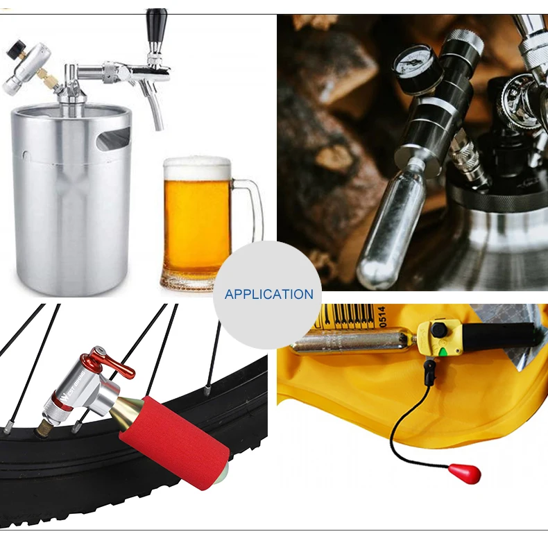 16g threaded co2 canister co2 12g cartridge 33g co2 gas cylinder