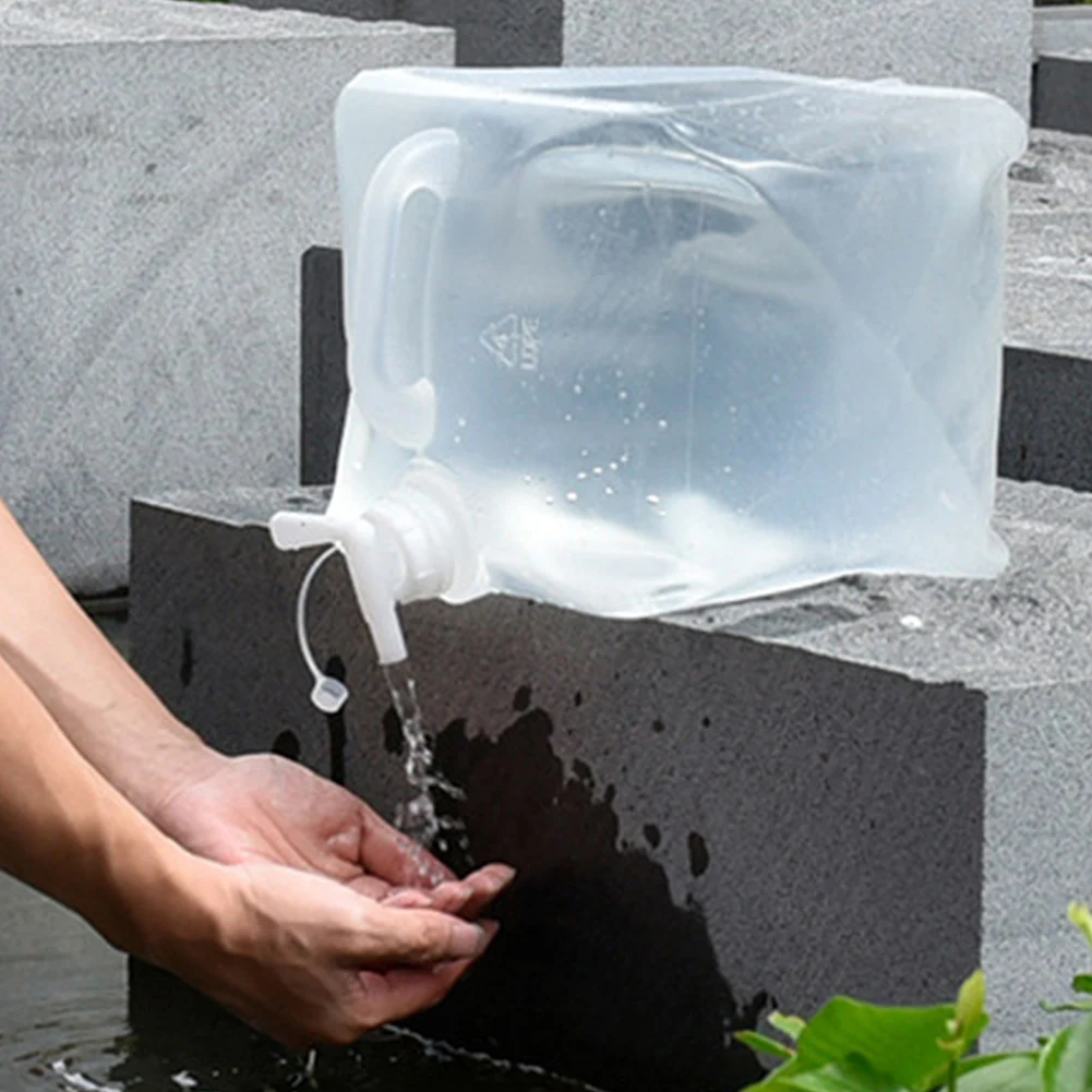 Portable Bucket Camping 5/10/15/20 Liters Foldable Outdoor Water Barrel Case Folding Accessories Large Capacity Water Container