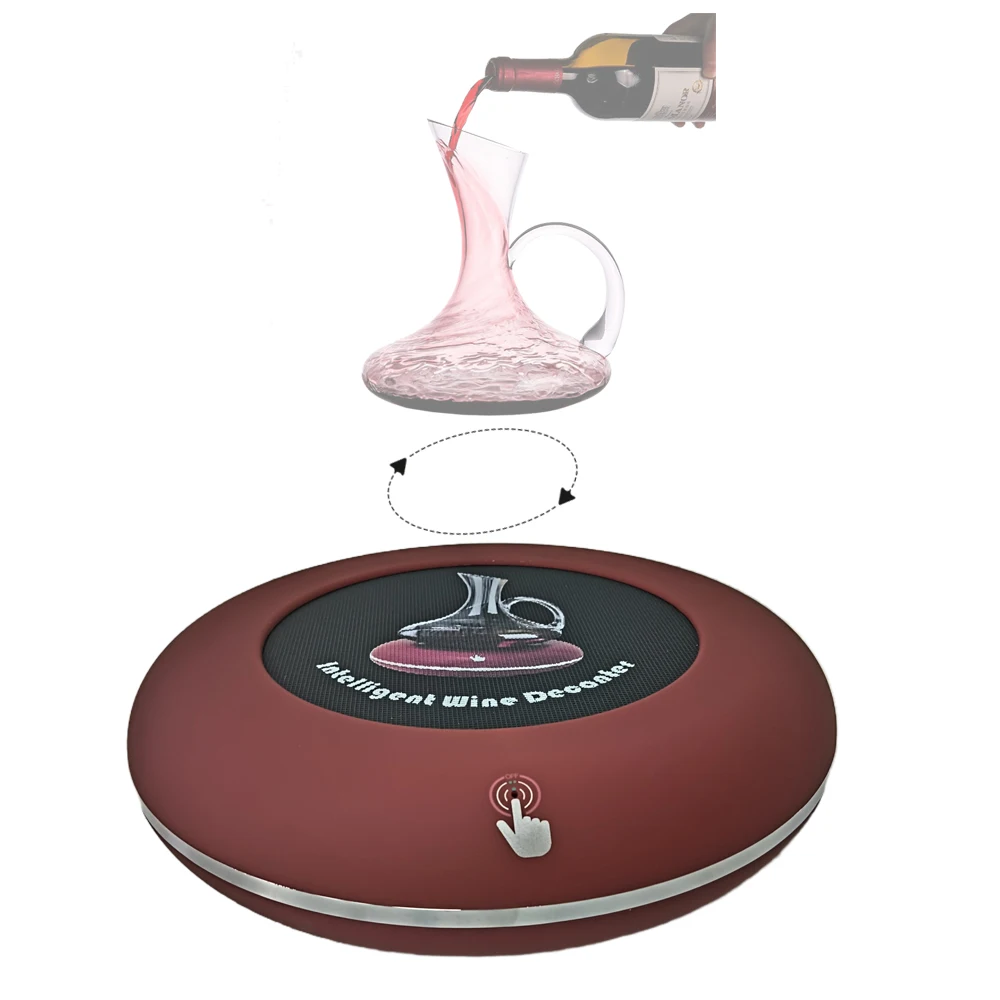 Customized Logo Smart Rotary Shaker automatic electric wine accessories wine decanter aerator
