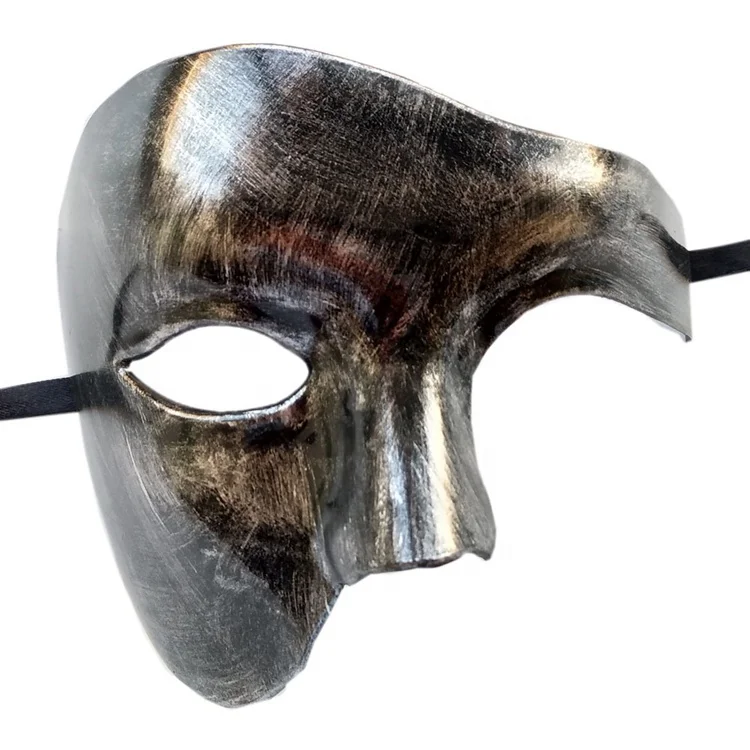 Halloween Masquerade Phantom Of The Opera One Eyed half face mask