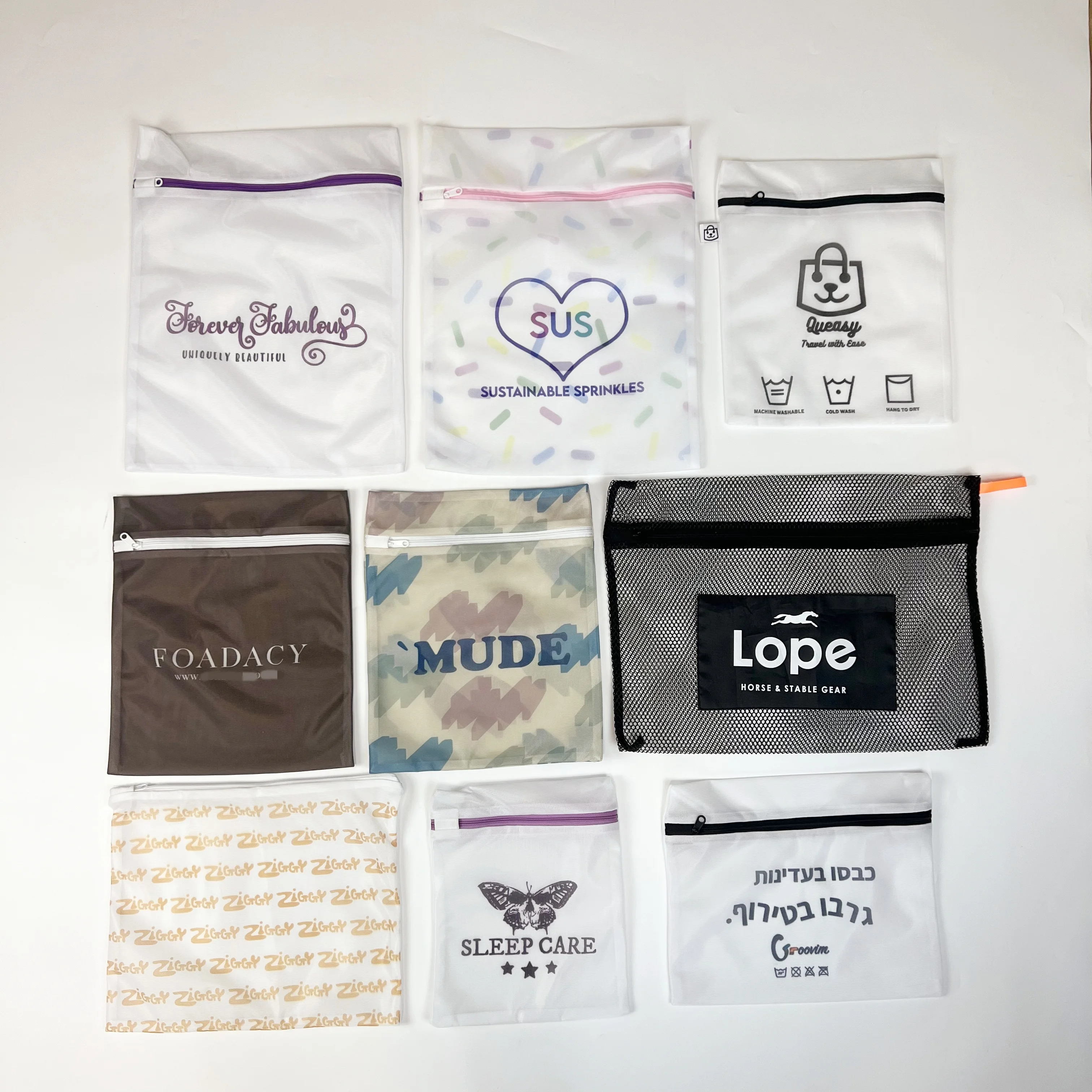 Hot Sale Durable Convenient Easy To Carry Mesh Lingerie Washing Bag Laundry Mesh Bags