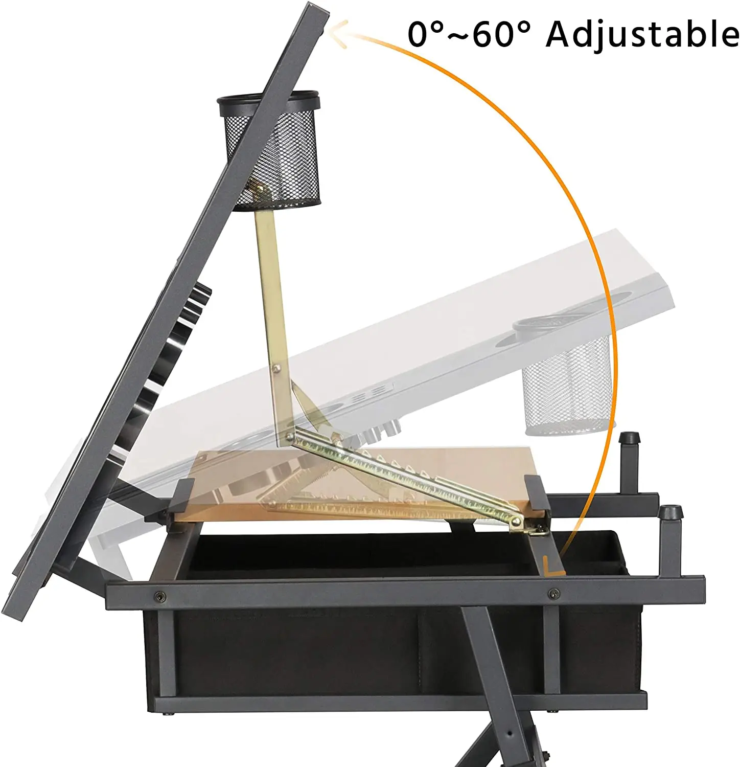 Офис Eisdir DT1 с рисунком, Регулируемый складной стол для художественного творчества, архитектуры, рисования, чертежей