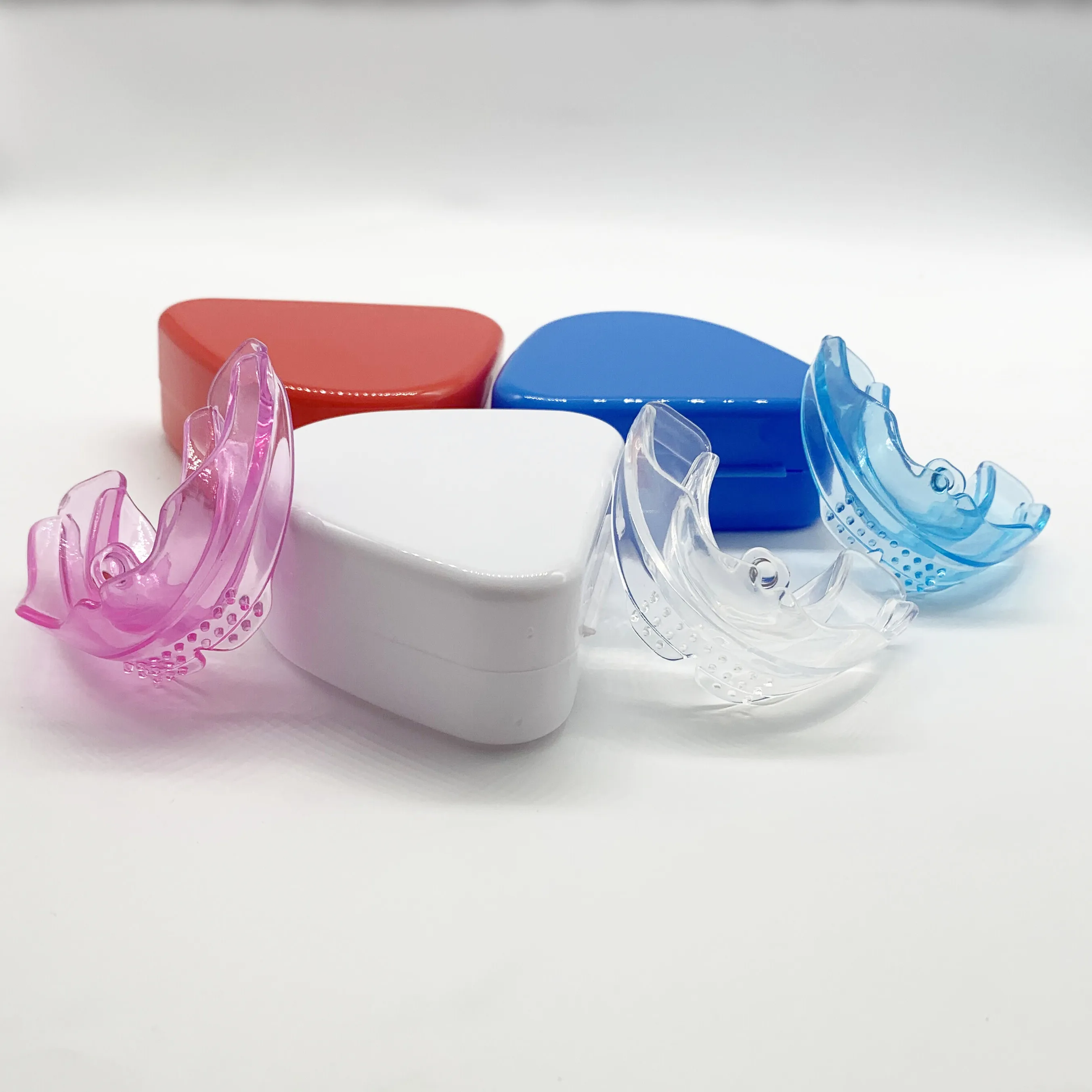 Custom private branded TPE Soft and Hard Adults Teeth Corrector clear teeth retainer teeth plastic correct removable braces