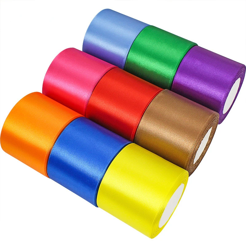 Factory wholesale 7.5Cm 3 inch  ribbon wedding decoration gift packaging chair back ribbon wholesale