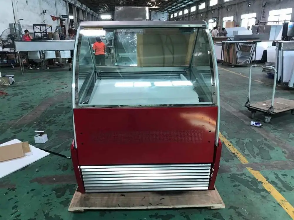 10 pans Commercial ice cream soft display refrigerator freezer