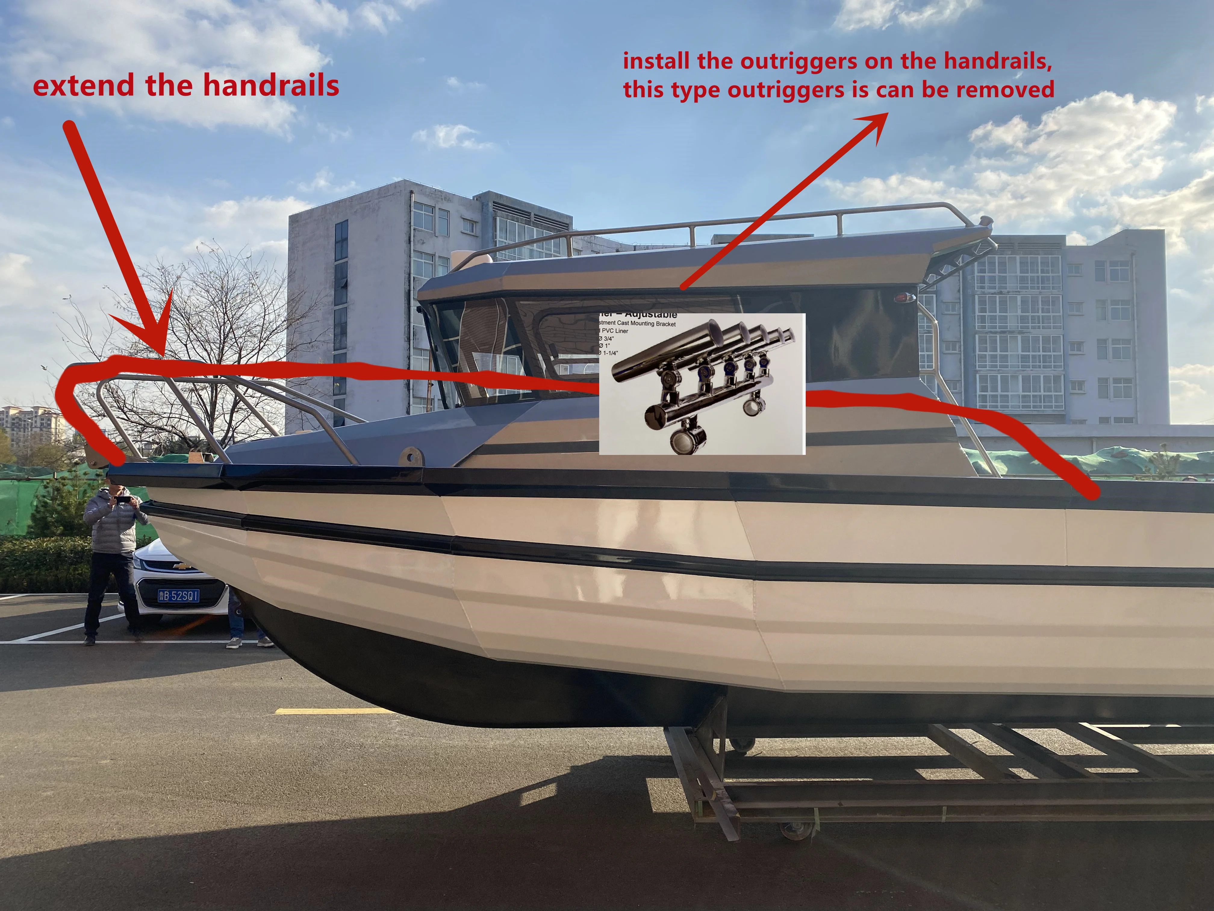 Low Fuel Consumption Speed Boat Aluminum Boat Fishing Boat Weld Aluminum