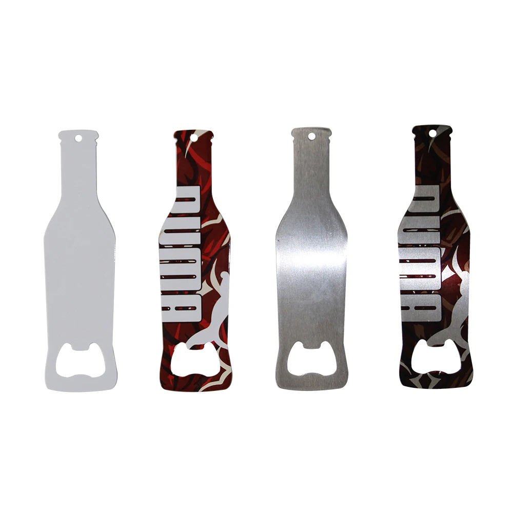 Prosub High Quality Sublimation Blank Bottle Opener Custom Logo Double Side Printable Stainless Steel Sublimation Bottle Opener
