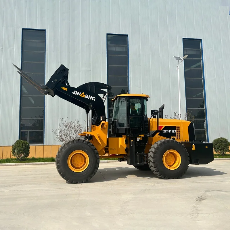 mine machine heavy duty stone blocks loading unloading fork forklift loader for quarry