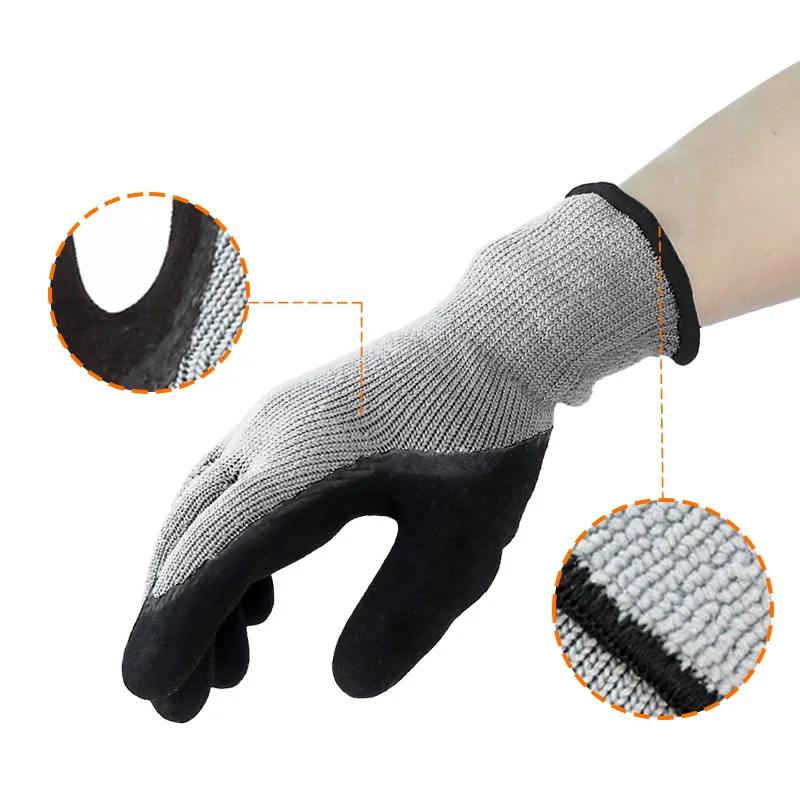 Lower Price Double Layer Dipping Glue Thumbs fully immersed in glue, tiger mouth tear resistant and more durable work gloves