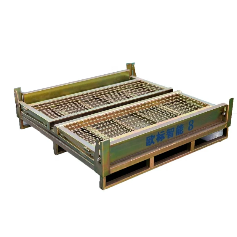 Складной передвижной популярный стальной поддон, проволочный контейнер с колесами