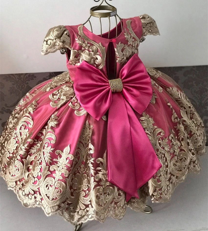 WEN Flower Girls Party Dresses Kids Clothing Wedding Gown Kids Dresses Girls Birthday Party Dresses