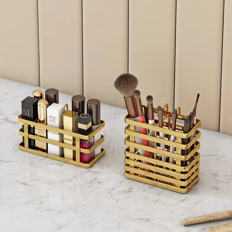 golden Cosmetics lipstick makeup brush  storage holder holder rack