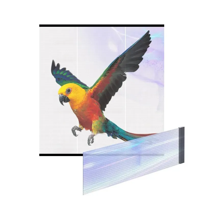 Lionled P4-8 High Brightness Indoor LED Screen Soft Crystal Flexible Self-Adhesive Display for Windows High Light Transmittance