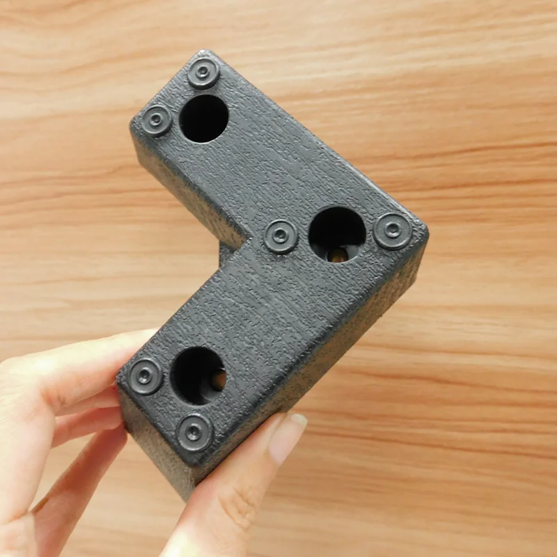 Brand new PP abs/pp furniture feet black adjustable bed cheap plastic legs