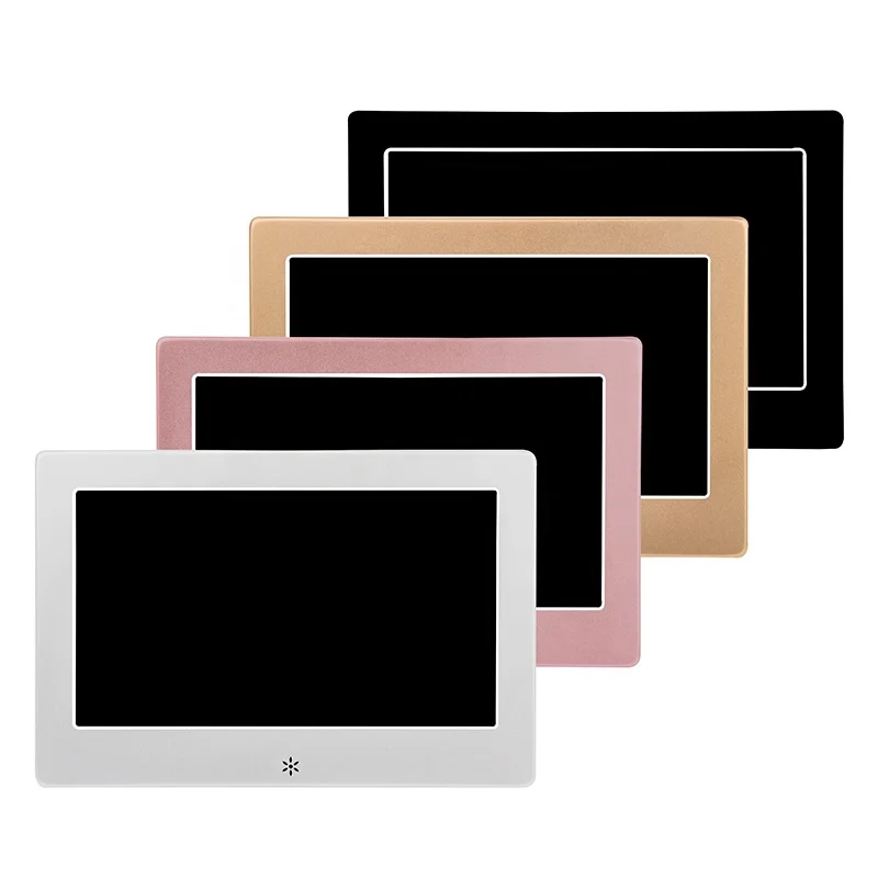 7 Inch Metal Digital Picture Frame Wholesale Advertising Player Aluminium Digital Photo Frame Album In Cinema Elevator