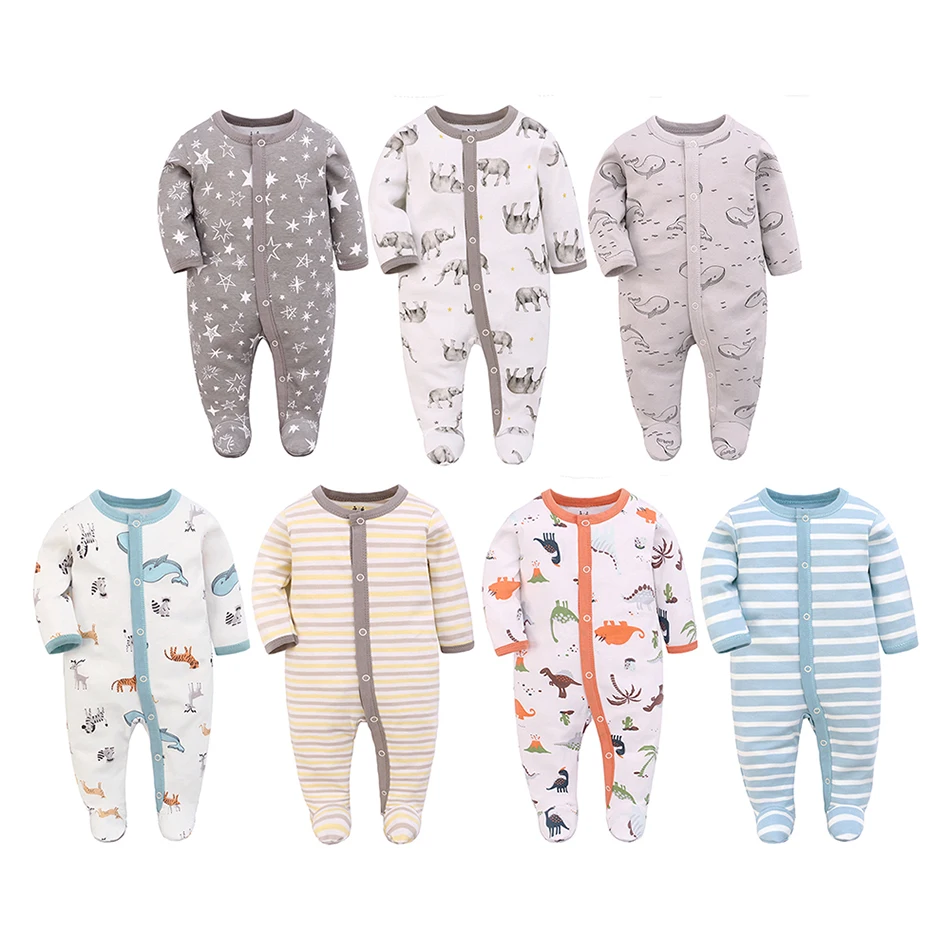 China Big Factory Good Price baby clothes Wholesale baby pajamas Knitted baby rompers boys girls cotton kids bodysuit all season