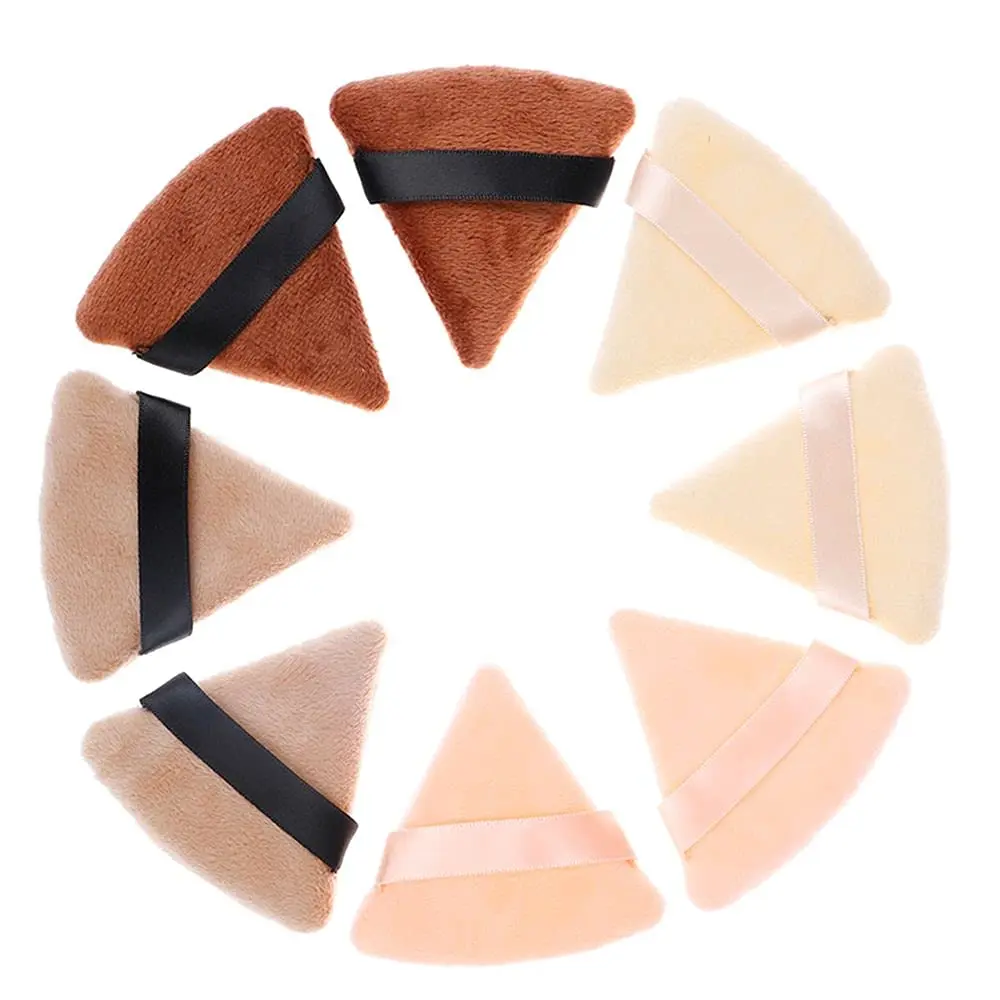 Factory Wholesale Customized Quick Dry Sponge Cotton Triangle Makeup Powder Puff