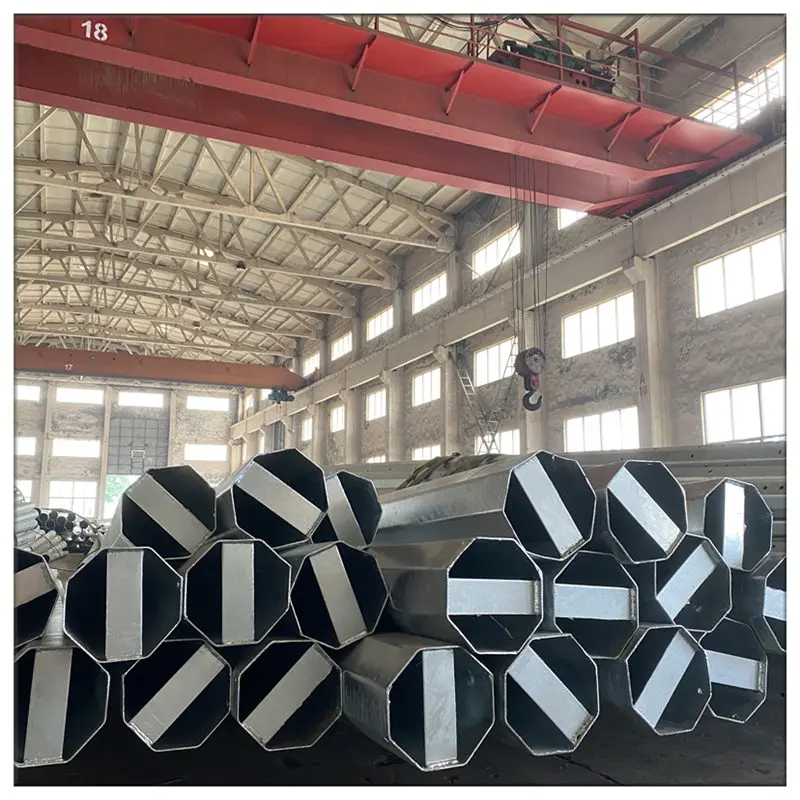 JHSP  hot dip galvanized and powder coated steel street lamp metal pole Best selling
