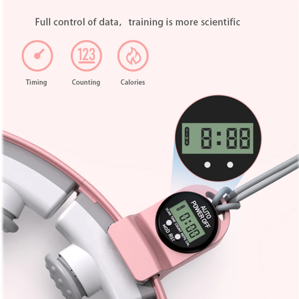 Детские регулируемые умные пластиковые цифровые магнитные светодиодные кольца Hula-Кольца Для Взрослых Фитнес умные Утяжеленные кольца Hula 2021