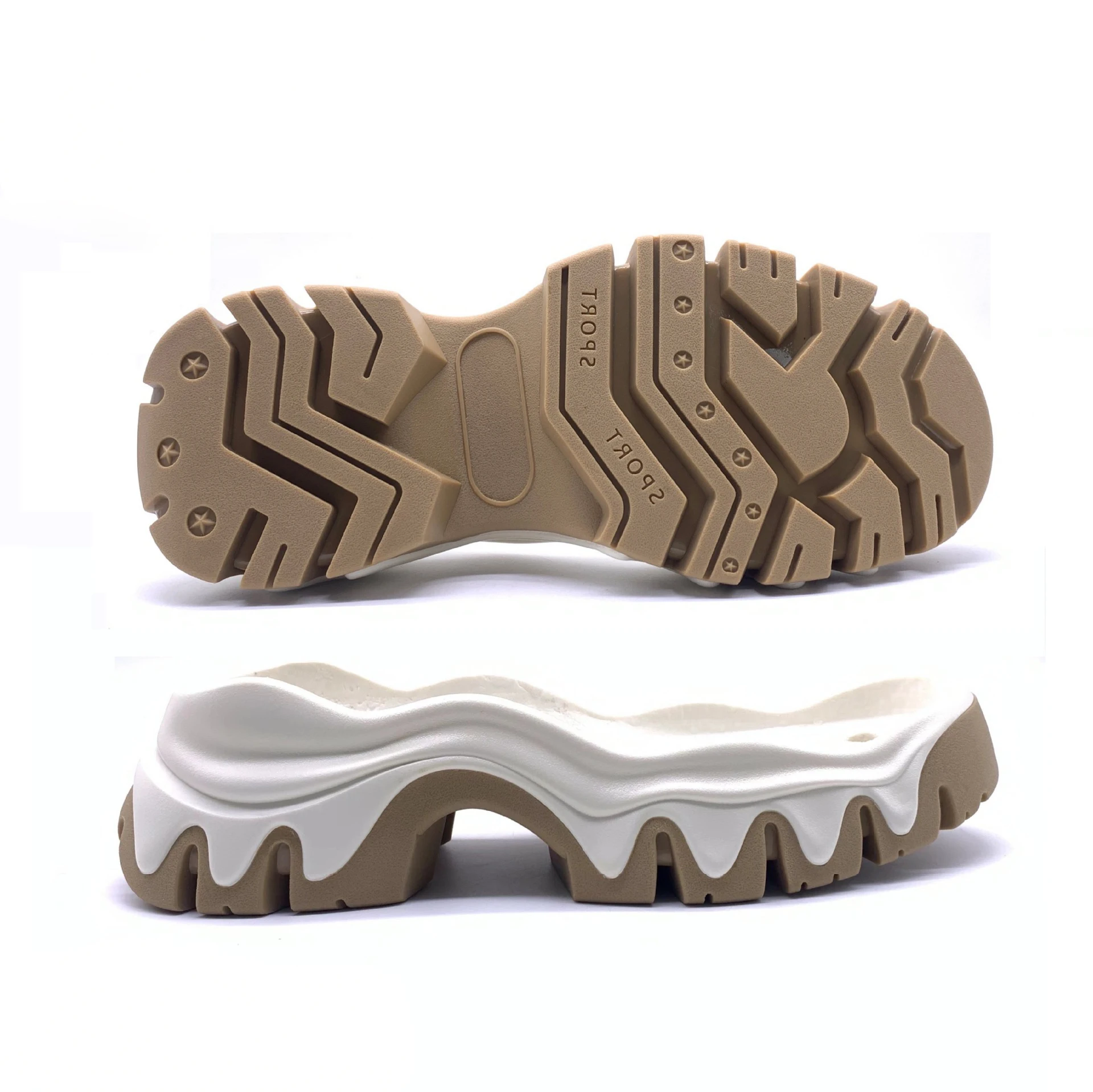 Manufacturers direct sales PU Rubber sole sports fashion shoes outsole for woman shoe winter autumn