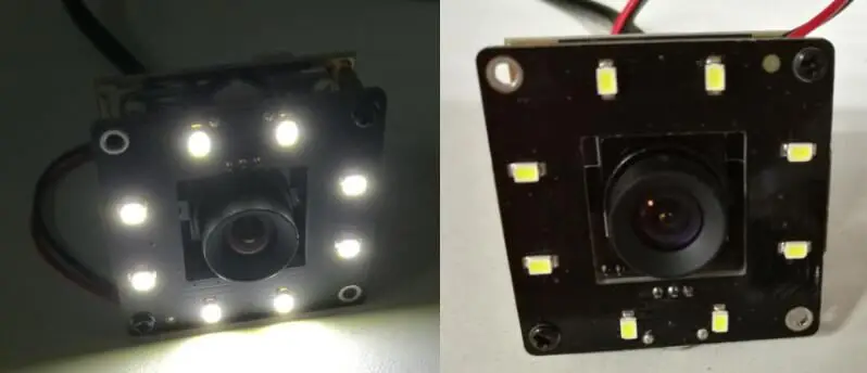 ELP OV5640 5MP Auto Focus AF Mini usb camera with 100 degree no distortion lens White LED for Document Passport Barcode scanning