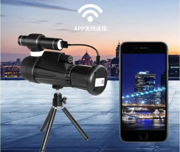 monocular telescope for phone night vision monocular telescope infrared night vision telescope sight can be connected to the App