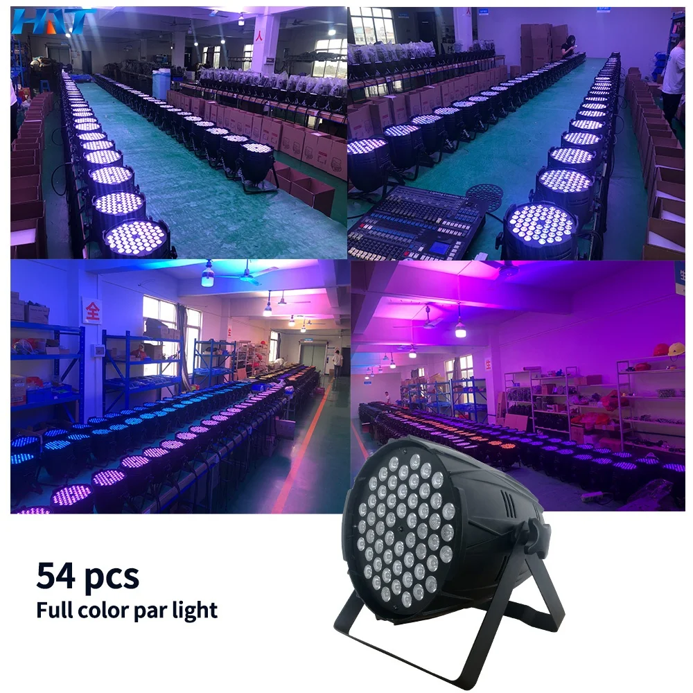 HAT Par Led 54x3w RGB  3in1 Led  Par  Light  Club  Dj Disco Party Stage Lights