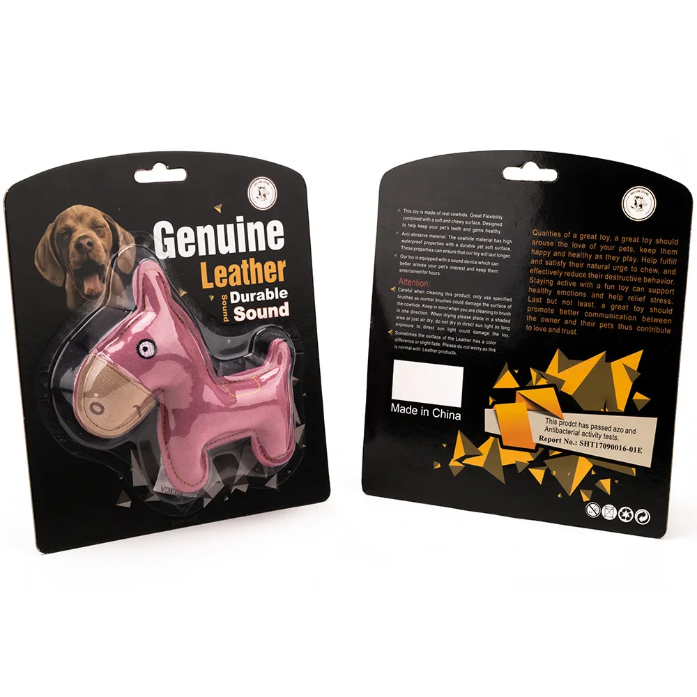 Sustainable Small and Medium-sized Dog Toy Bite-resistant Teething Sound Toy Made of Pure Leather Silicone for Small Animals