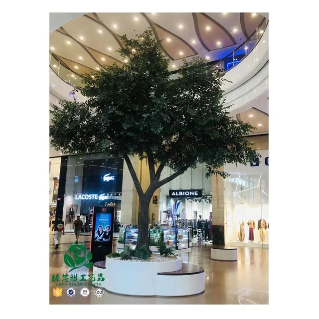 zhen xin qi crafts Factory Sale Large Outdoor Artificial Banyan Tree Theme Park Artificial Plant Tree For Decoration