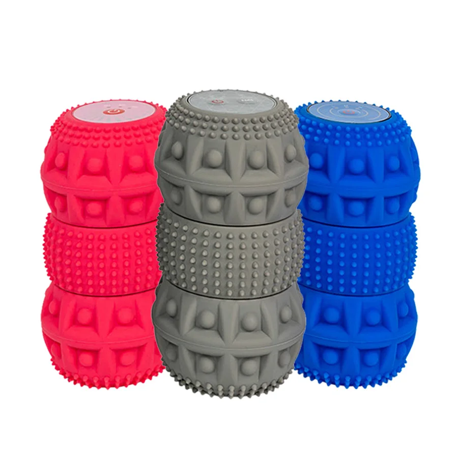 Portable factory electric foam roller peanut massage ball vibrating foot full body massage vibration roller